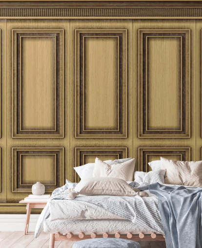 wood effect panels wallpaper