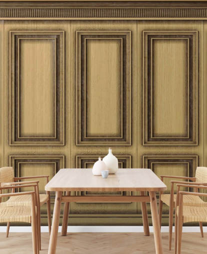 houten effect panelen behang