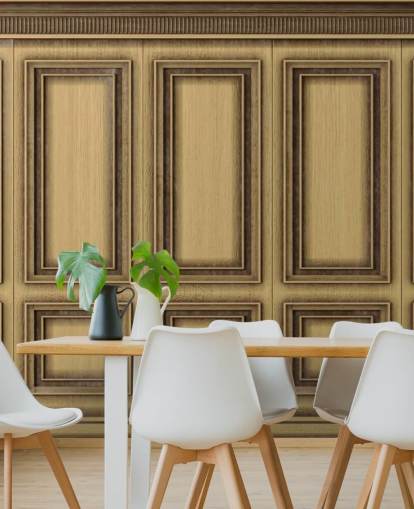 wood effect panels wallpaper
