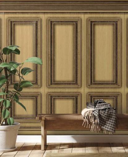 papel pintado de paneles efecto madera papel pintado de paneles efecto madera