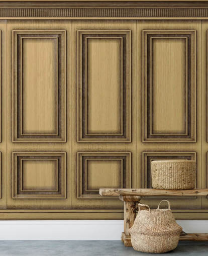 papel pintado de paneles efecto madera papel pintado de paneles efecto madera