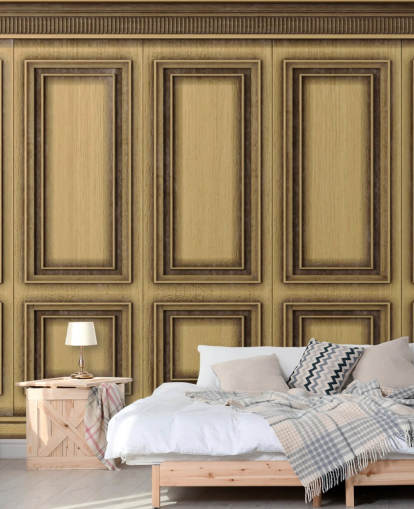 wood effect panels wallpaper