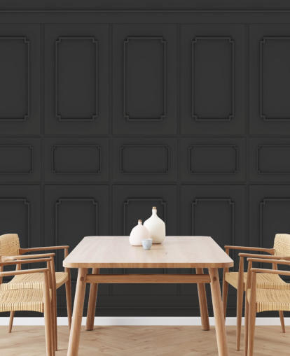 black wood panel wallpaper