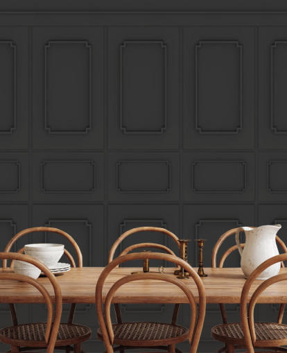 black wood panel wallpaper