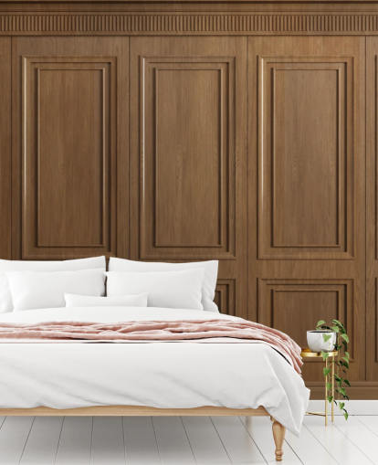 bruna träpanel tapeter väggmålningar som kallas Vintage Oak Wood Panels för korridorer bruna träpanel tapeter väggmålningar som kallas Vintage Oak Wood Panels för korridorer