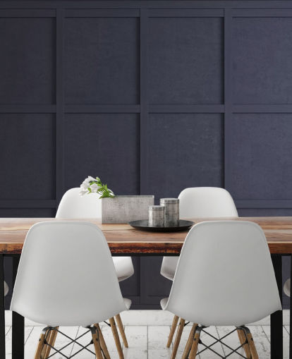 dark navy wood panel wallpaper