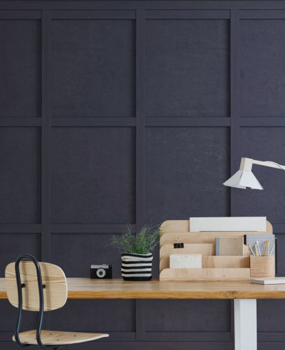 donkerblauw houten paneelbehang donkerblauw houten paneelbehang