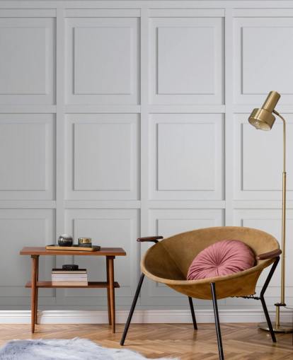 white toned wood panel wallpaper