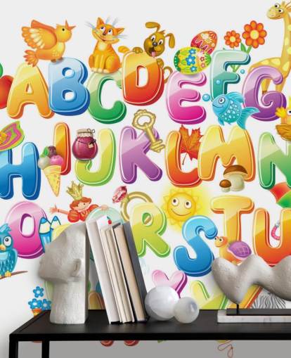 Alphabet for Kids with Pictures Wall Mural