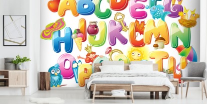 Alphabet Wallpaper For Kids