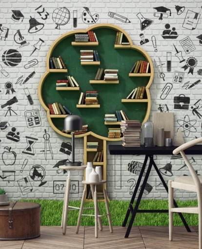 Scaffale albero Tree Book Shelf Wallpaper Scaffale albero Tree Book Shelf Wallpaper