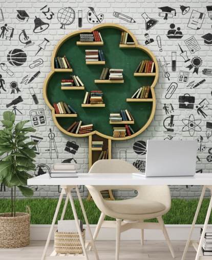 Tree Book Shelf Tree Book Shelf Wallpaper 