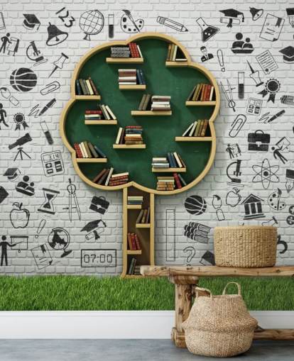 Estantería Tree Book Tree Book Shelf Wallpaper 