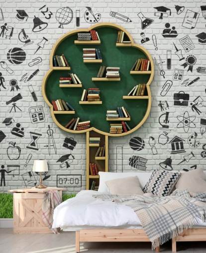 Baum Bücherregal Tree Book Shelf Wallpaper Baum Bücherregal Tree Book Shelf Wallpaper