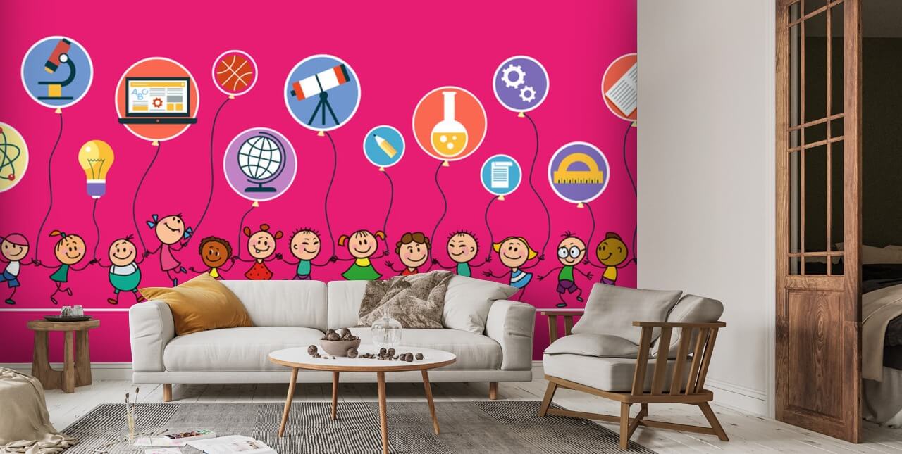 Back to School Wallpaper Mural Wallsauce US