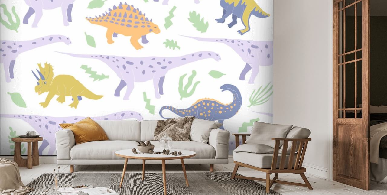 Purple Dinosaurs Wallpaper Wallsauce AE