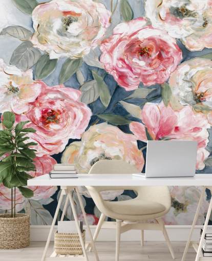 pink and white rose wallpaper