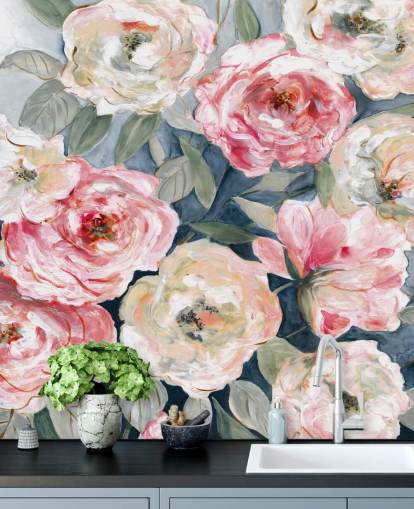 pink and white rose wallpaper