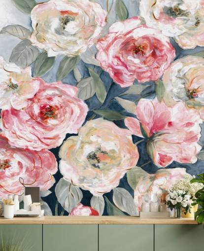 carta da parati rosa e bianca