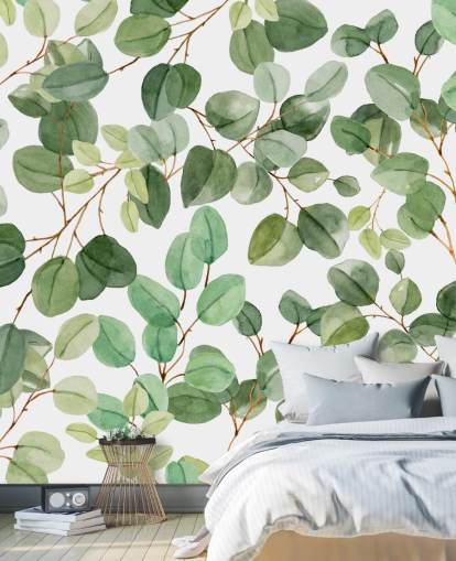 groen blad behang groen blad behang