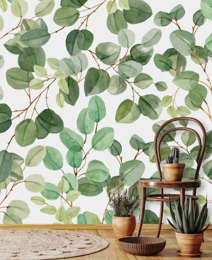 groen blad behang groen blad behang