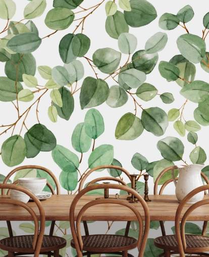 papel de parede folha verde