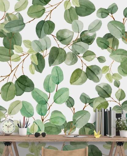 groen blad behang groen blad behang