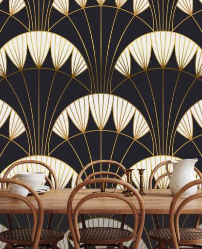 papier peint vintage foncé