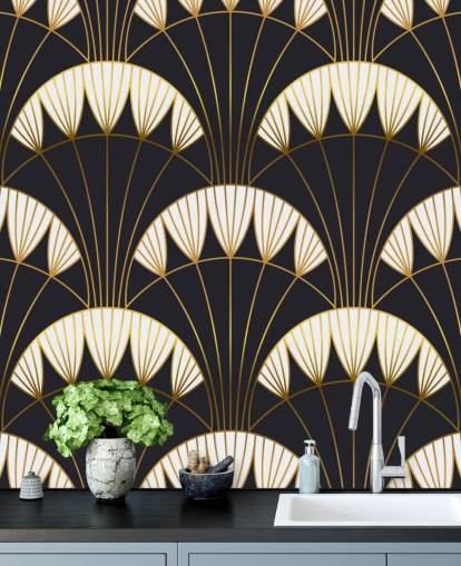 papier peint vintage foncé