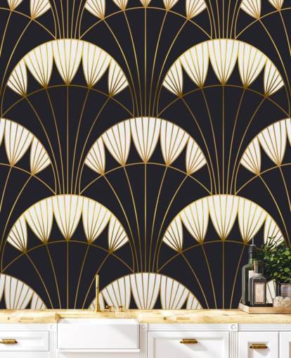 papier peint vintage foncé