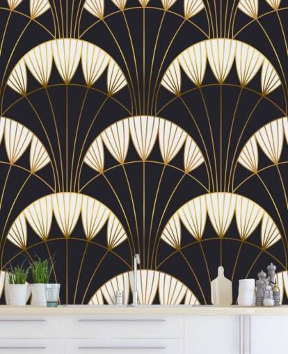 carta da parati vintage scura