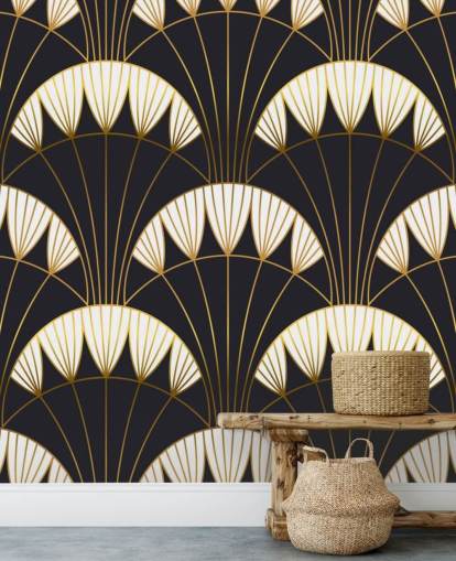 papier peint vintage foncé