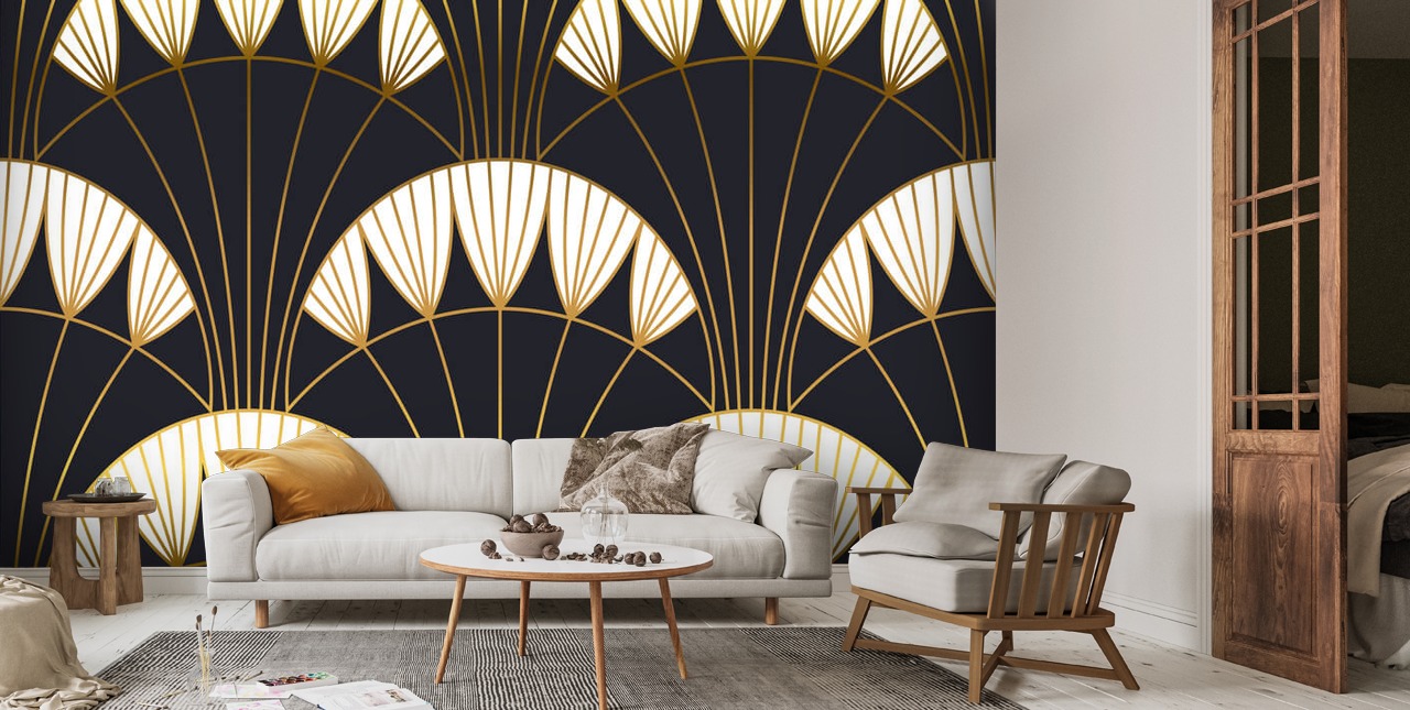 Deco Feathers Bakgrund | Wallsauce SE