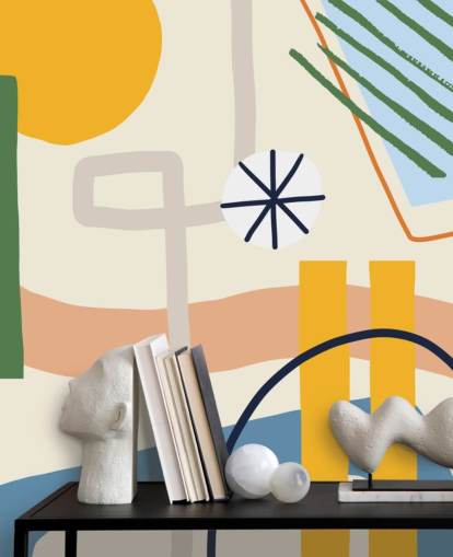 papel de parede abstrato de arte colorida