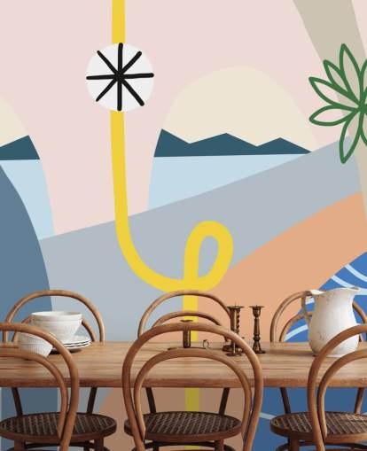 papel pintado colorido calle abstracta