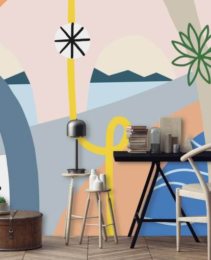 carta da parati colorata strada astratta