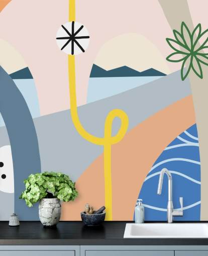 papier peint de rue abstrait coloré