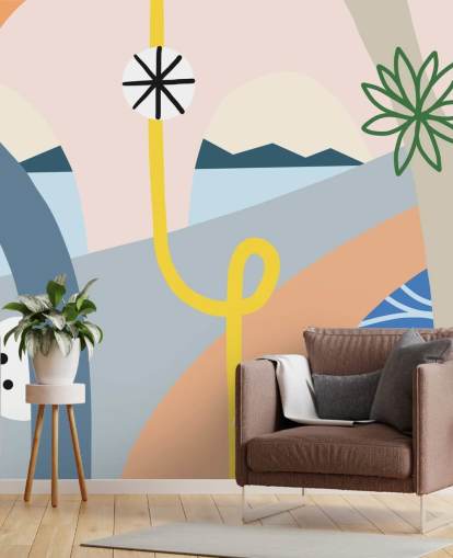 colourful abstract street wallpaper