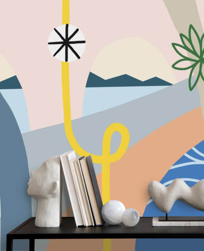 carta da parati colorata strada astratta