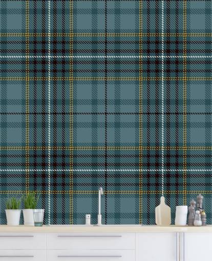 papier peint tartan jaune et sarcelle papier peint tartan jaune et sarcelle