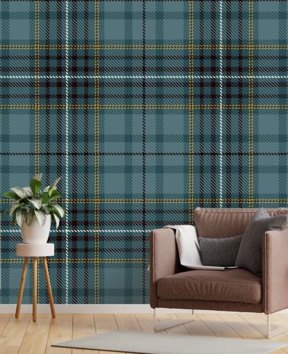 carta da parati tartan giallo e verde acqua carta da parati tartan giallo e verde acqua