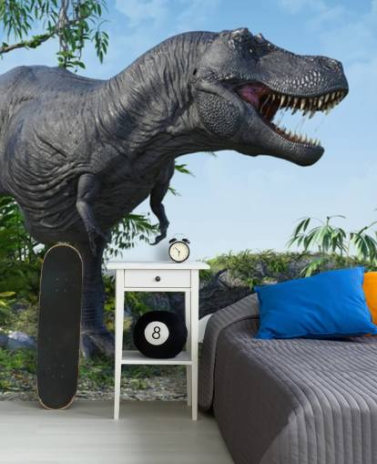 t rex brüllt im Dschungel Tapete t rex brüllt im Dschungel Tapete