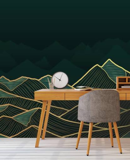 dark green and gold mountain wallpaper dark green and gold mountain wallpaper