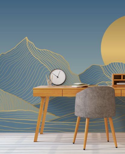 blue mountain and moon wallpaper blue mountain and moon wallpaper