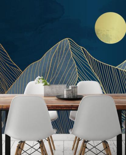 mountain line art blue wallpaper mountain line art blue wallpaper