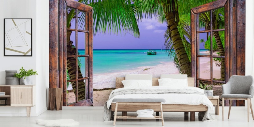 Window Wallpaper - Window View Wall Murals | Wallsauce UK