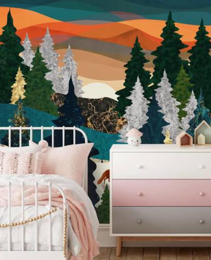 abstract fox in forest wallpaper abstract fox in forest wallpaper