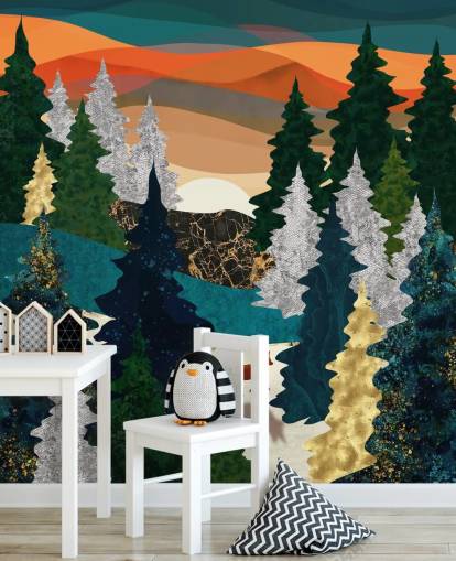 abstract fox in forest wallpaper abstract fox in forest wallpaper