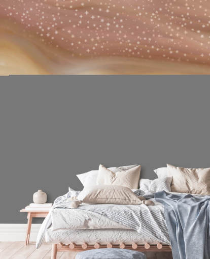 rosa, gold und grün abstrakte wüste tapete