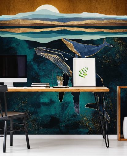 dark blue whale and calf wallpaper dark blue whale and calf wallpaper